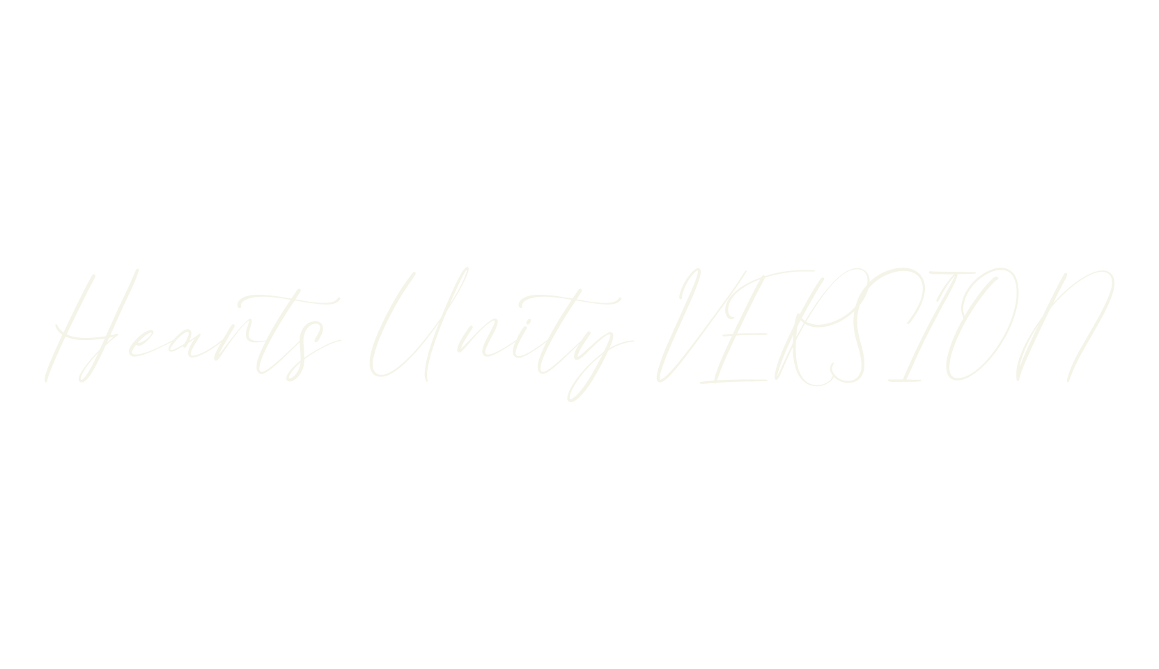 Hearts Unity VERSION, script font preview