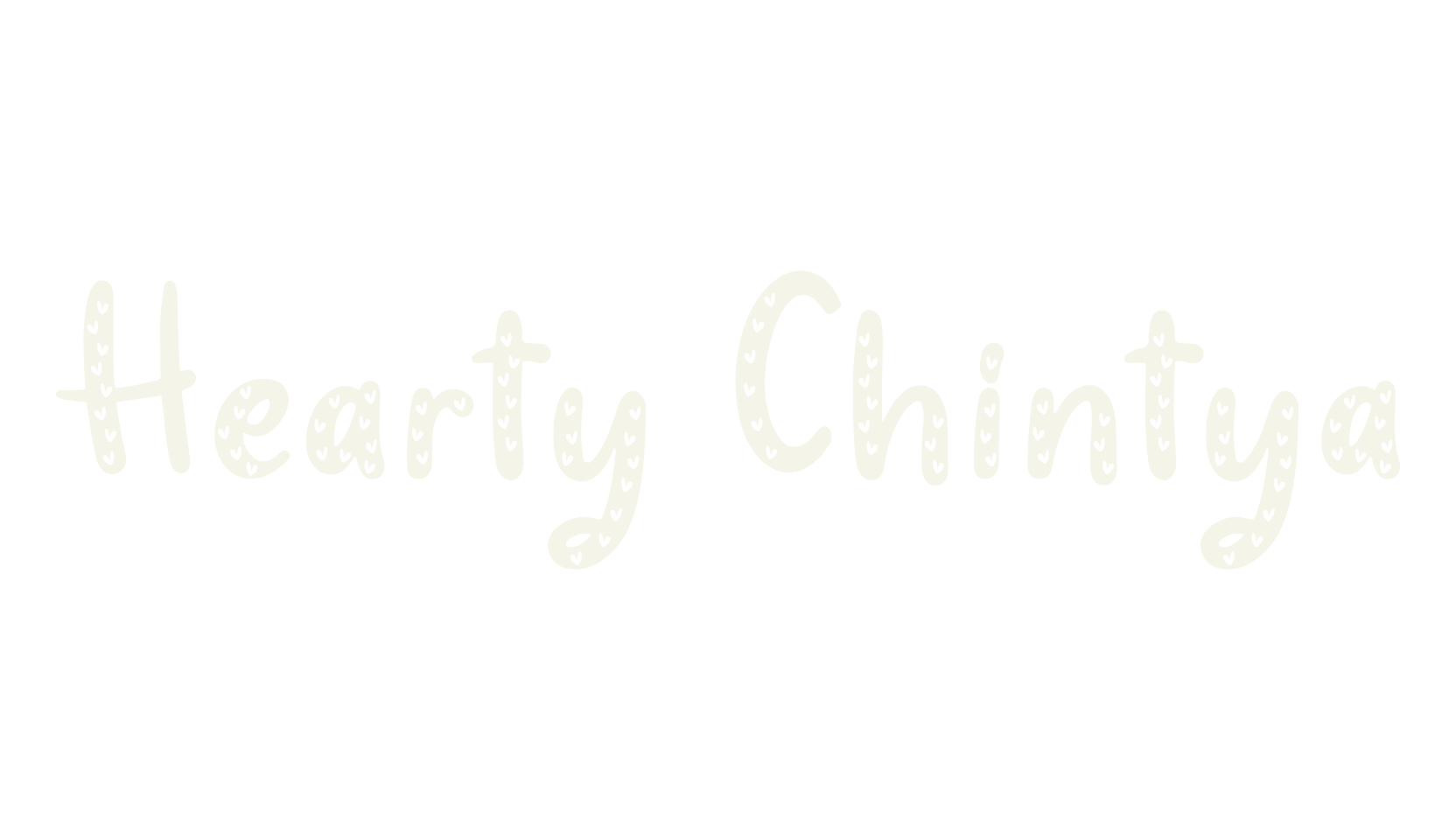 Hearty Chintya, whimsical font preview