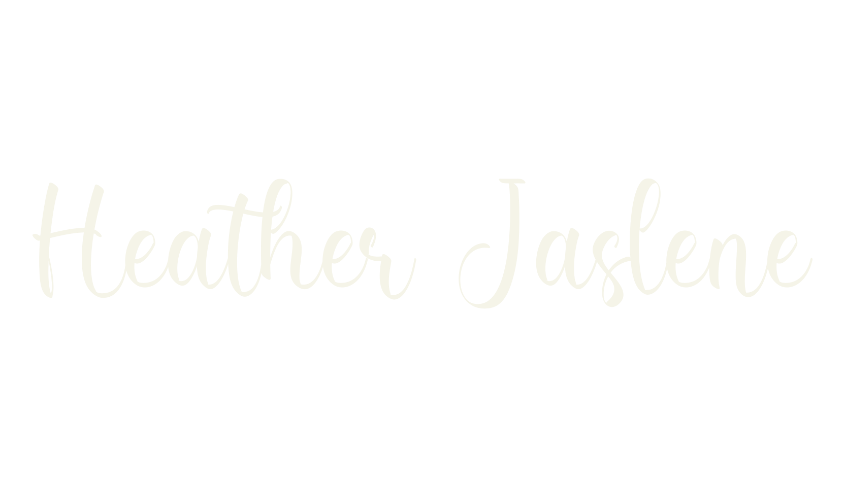 Heather Jaslene, calligraphy font preview