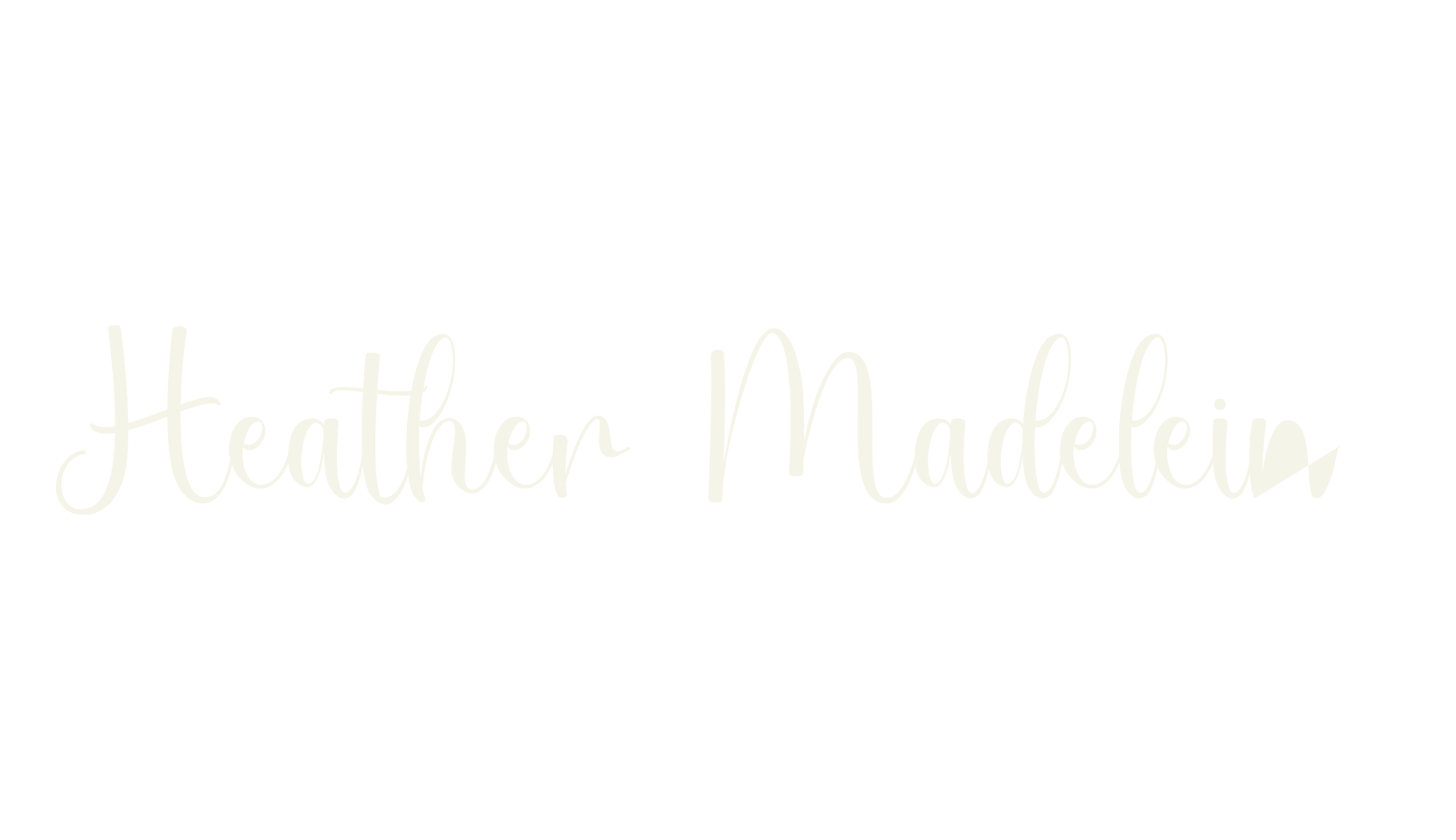 Heather Madeleine, cursive font preview