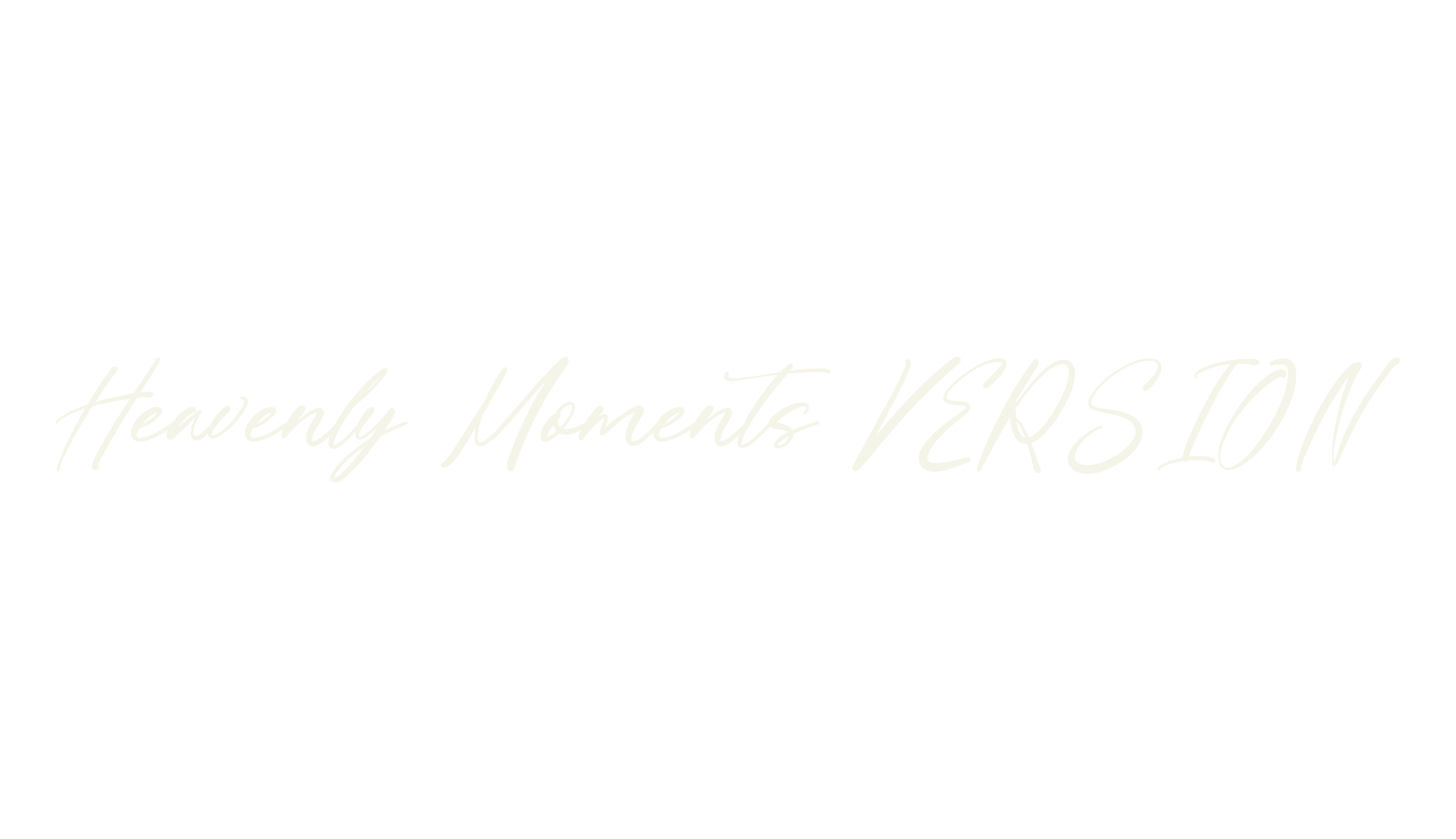 Heavenly Moments VERSION, script font preview