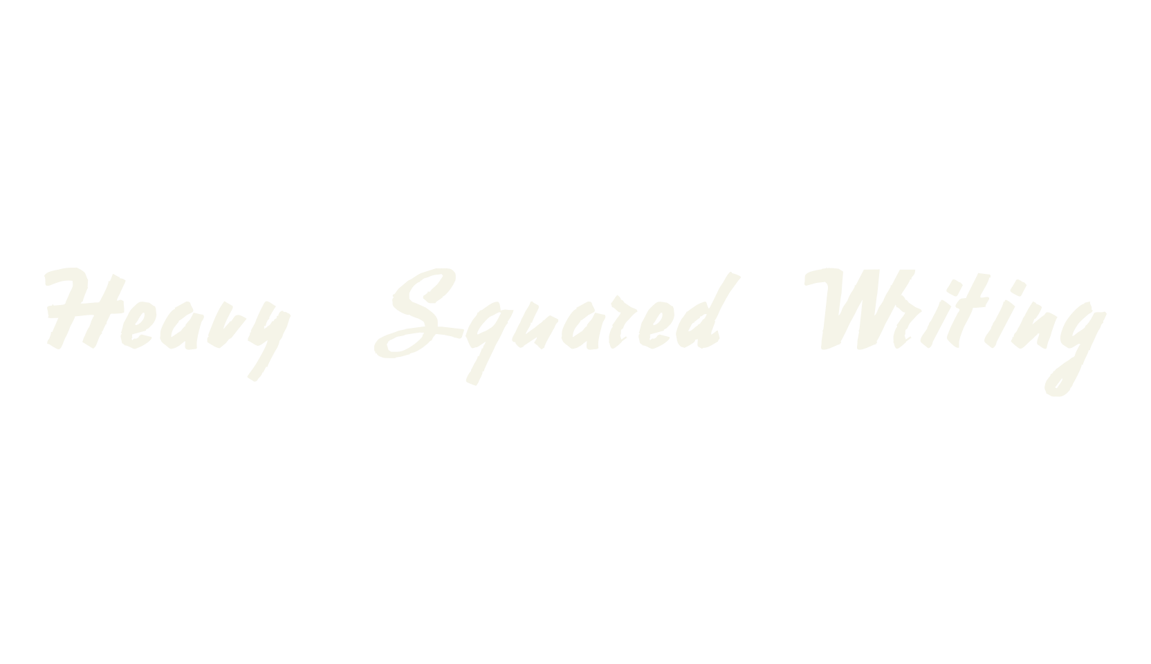 Heavy Squared Writing, fashion script font preview