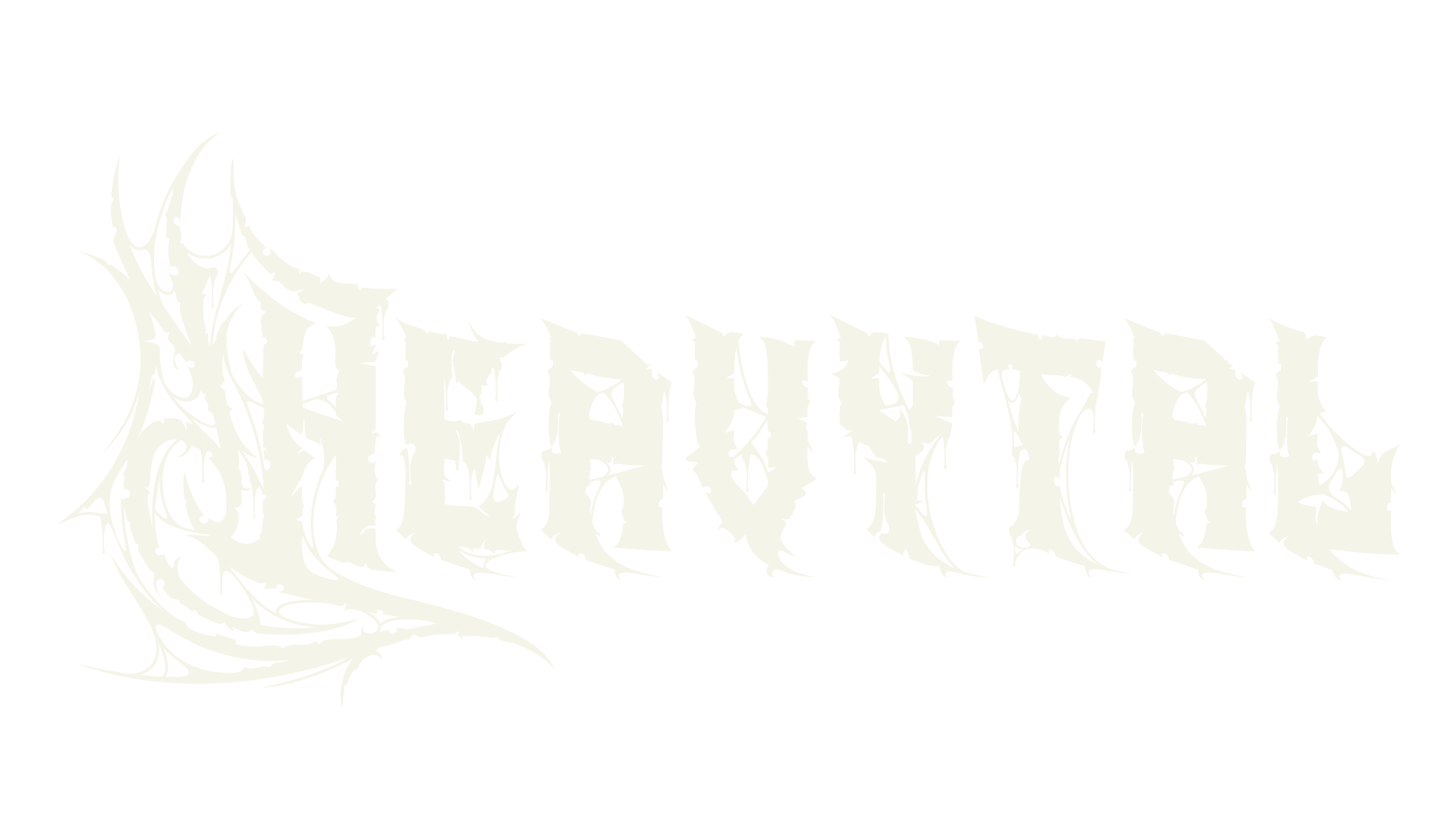 Heavytal, metal font preview