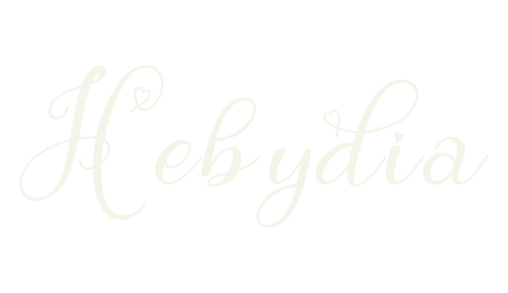 Hebydia, heart font preview