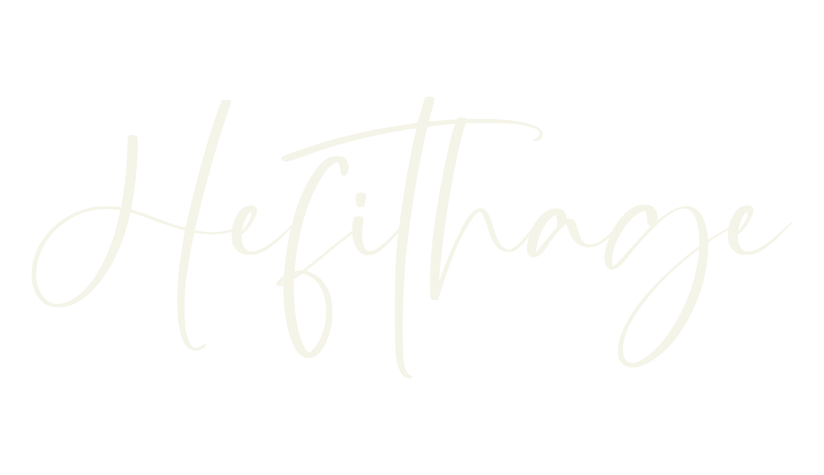 Hefithage, cursive font preview