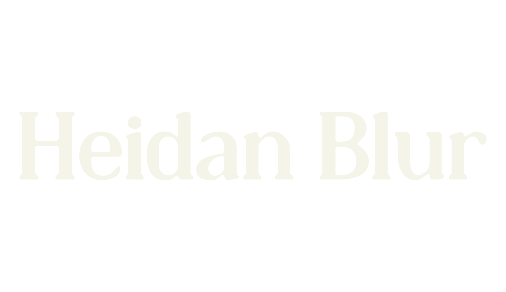 Heidan Blur, editorial font preview