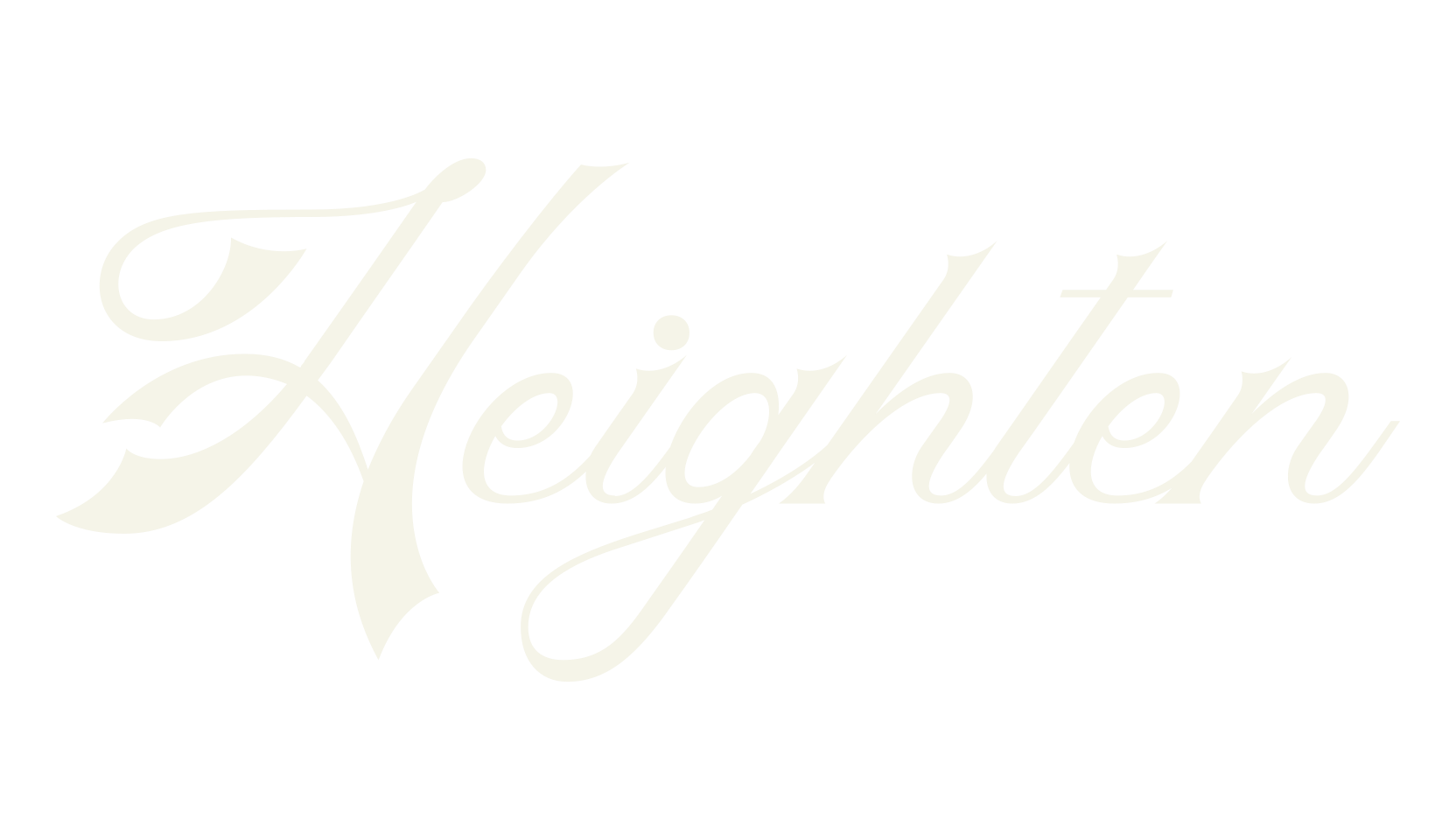 Heighten, script font preview