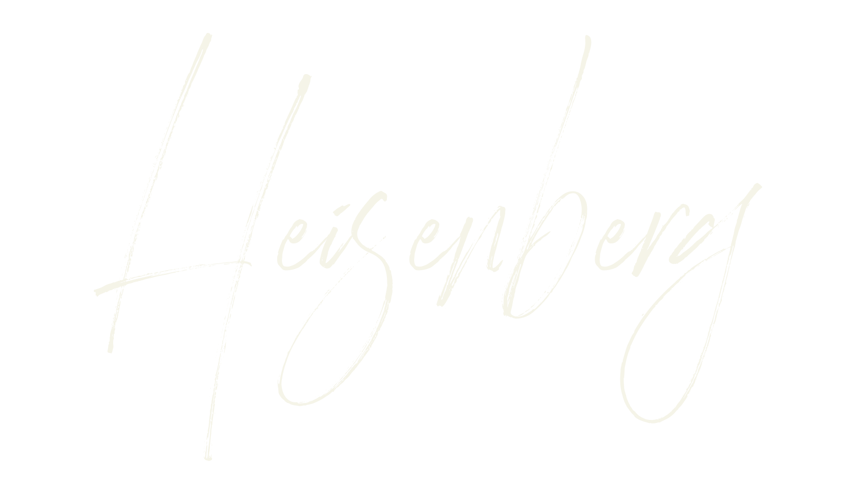 Heisenberg, signature font preview