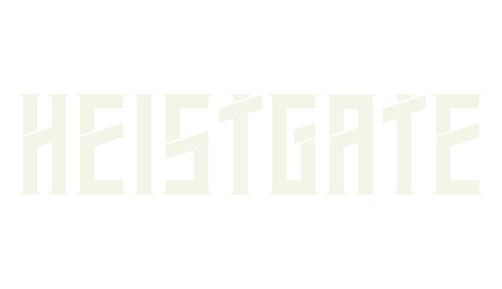 Heistgate, racing font preview