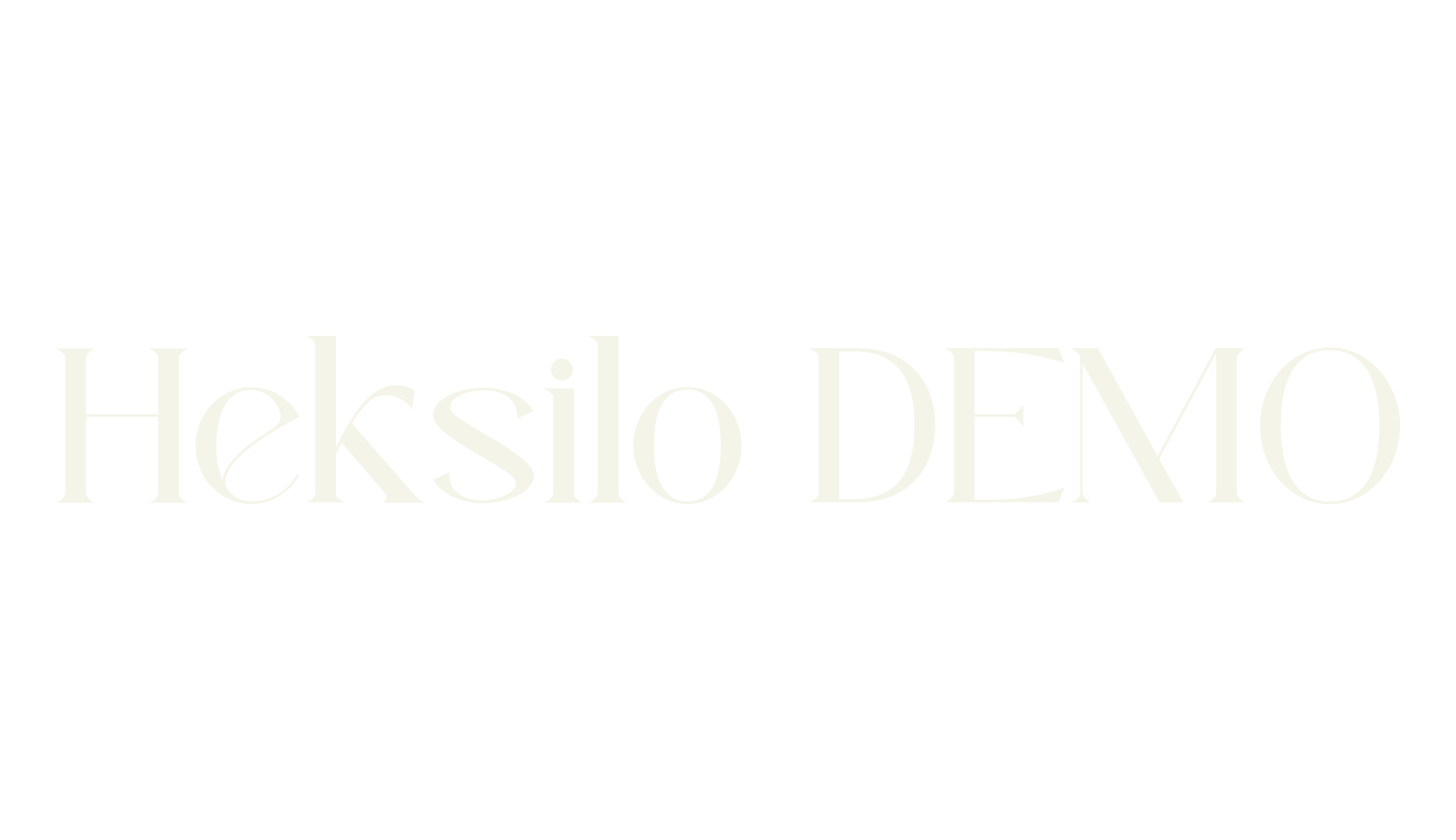 Heksilo DEMO, brand font preview