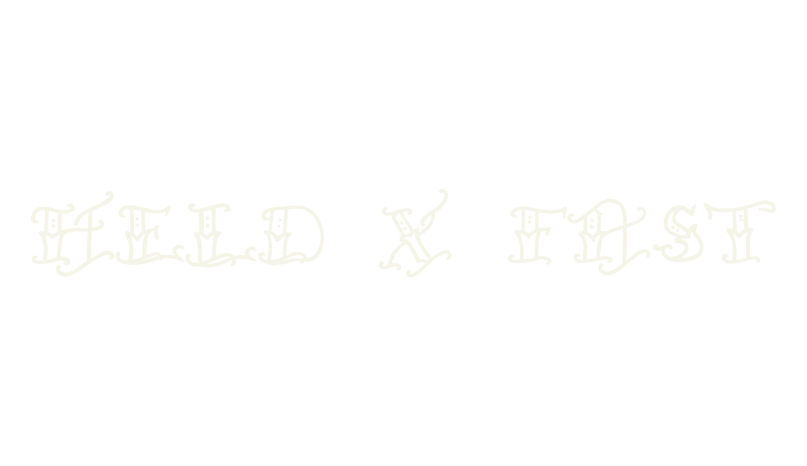Held x Fast, tattoo font preview