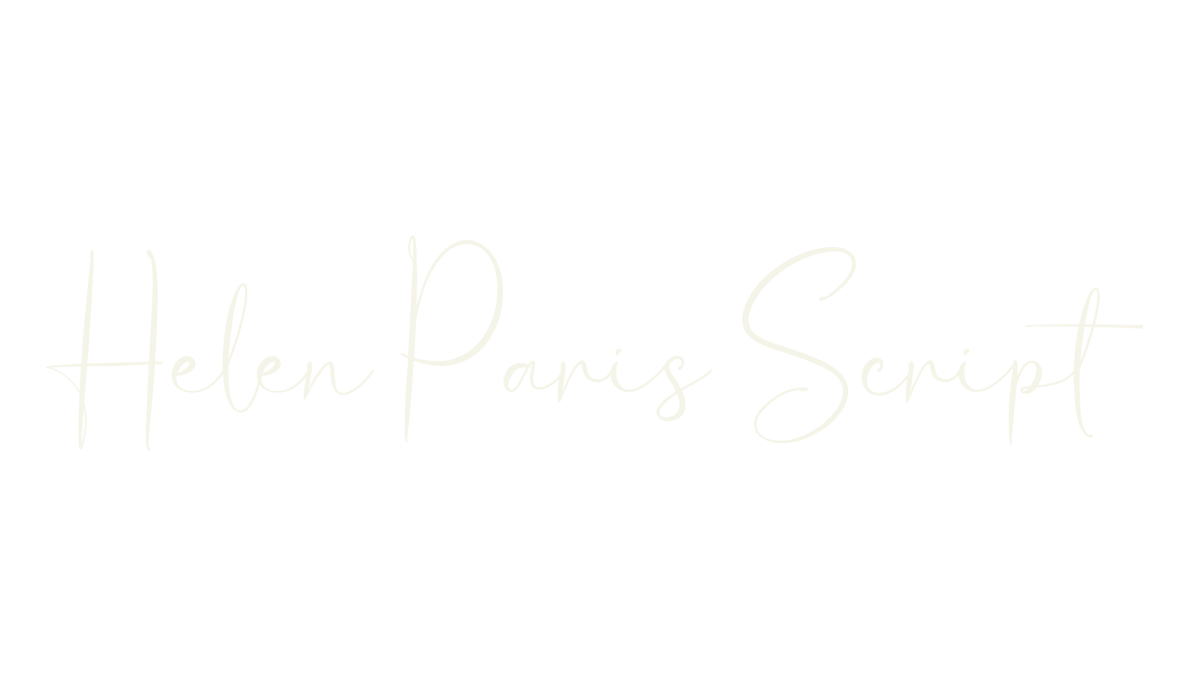Helen Paris Script, calligraphy font preview