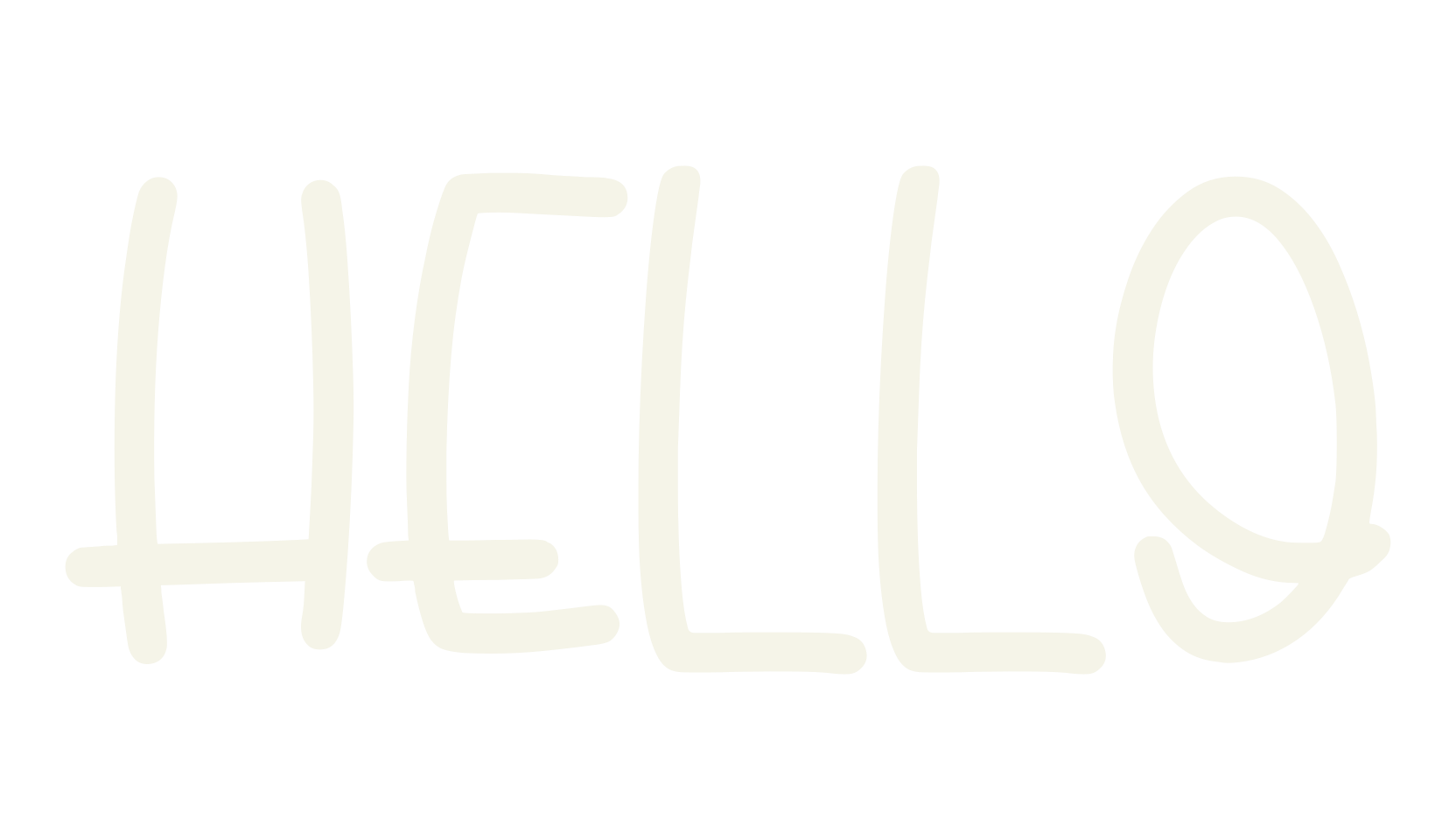 HELLO, calligraphy font preview