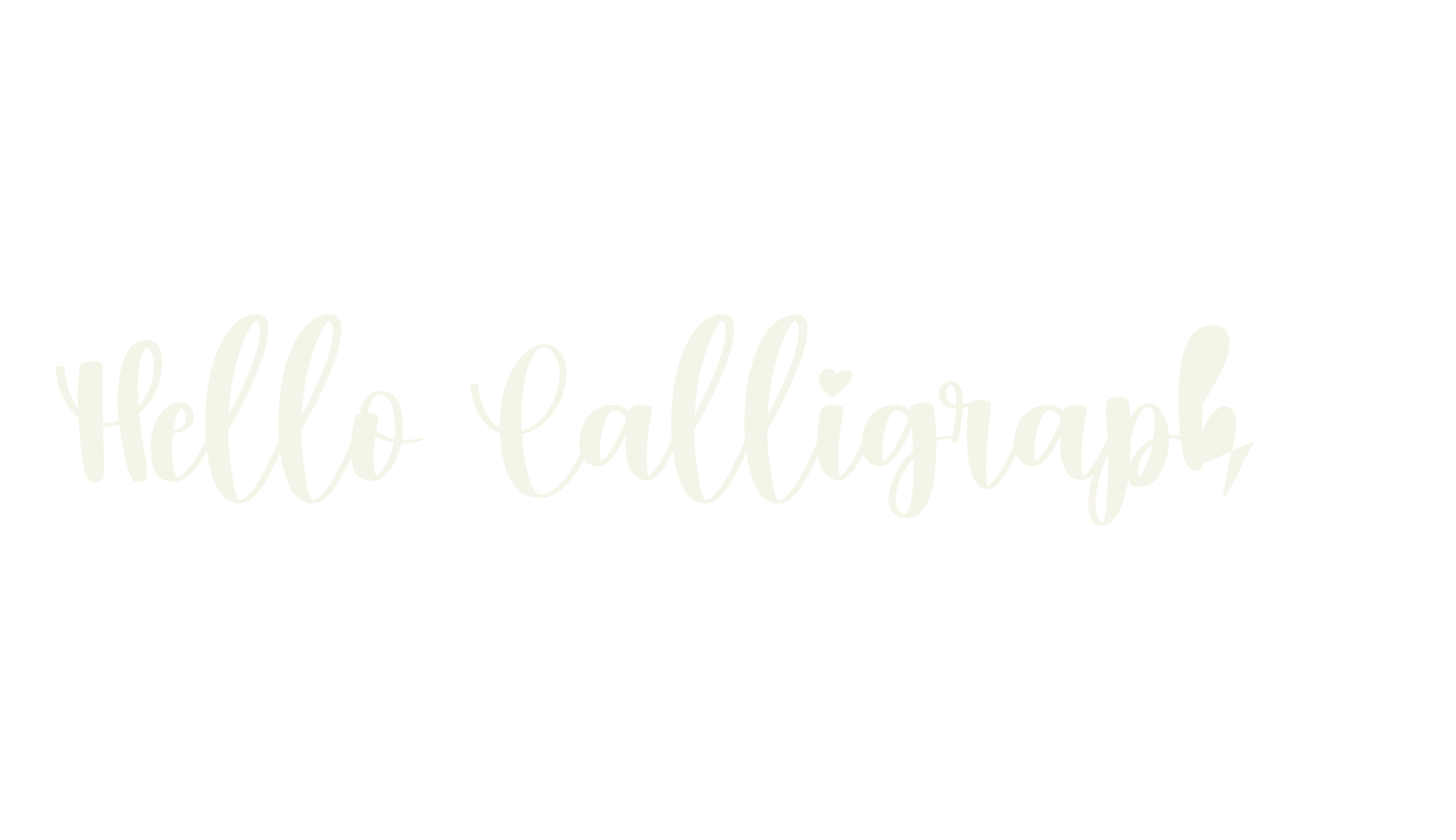 Hello Calligraphys, calligraphy font preview