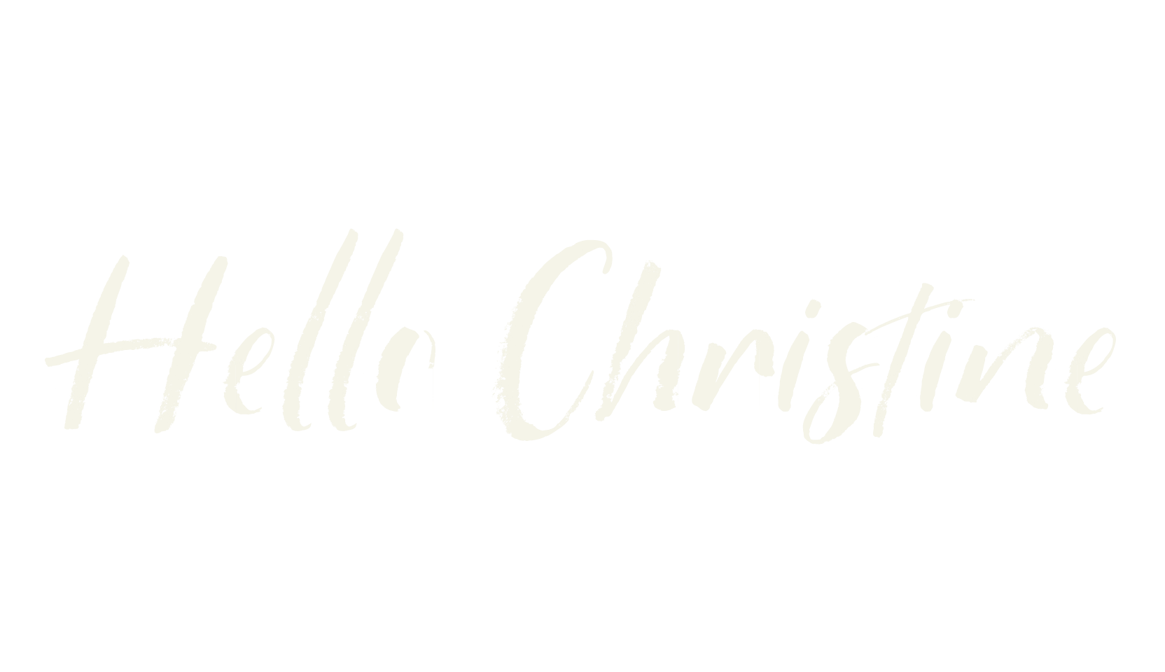 Hello Christine, fashion script font preview