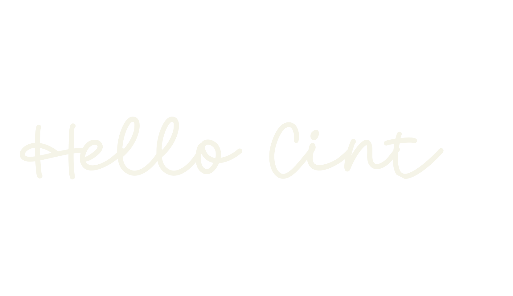 Hello Cinta, cursive font preview