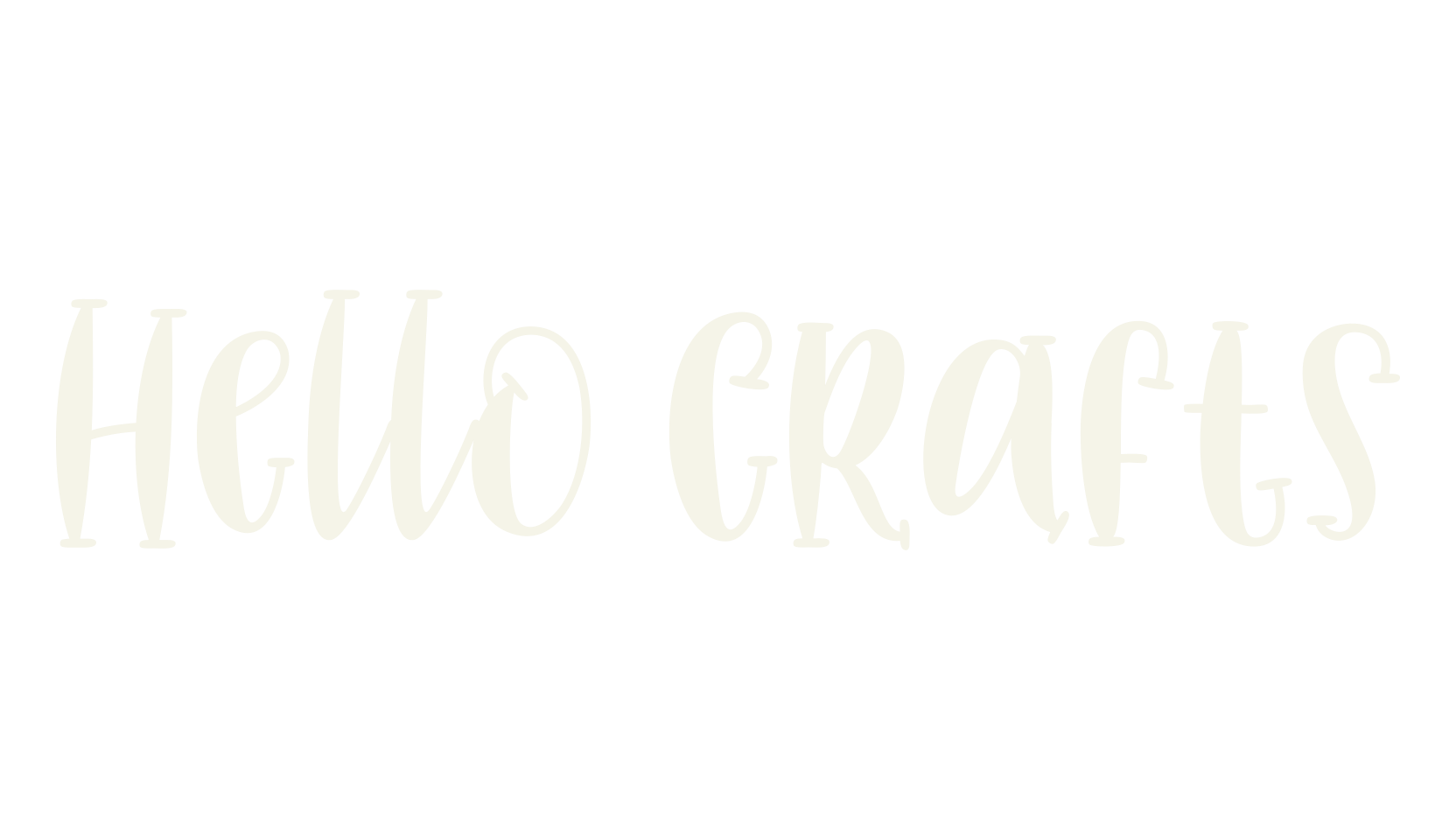 Hello Crafts, handwriting font preview