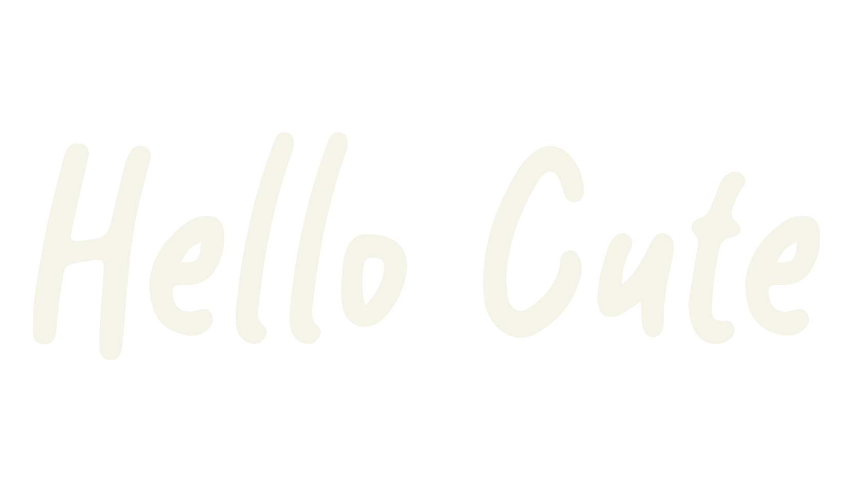 Hello Cute, cute font preview