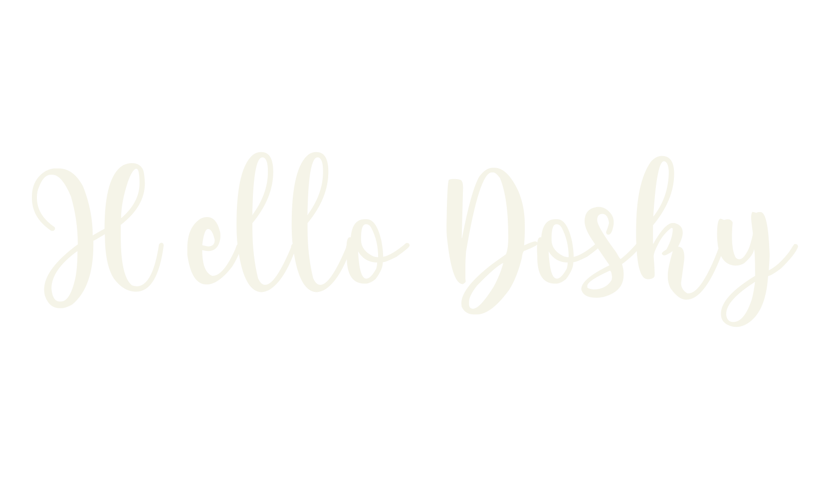Hello Dosky, chicano font preview