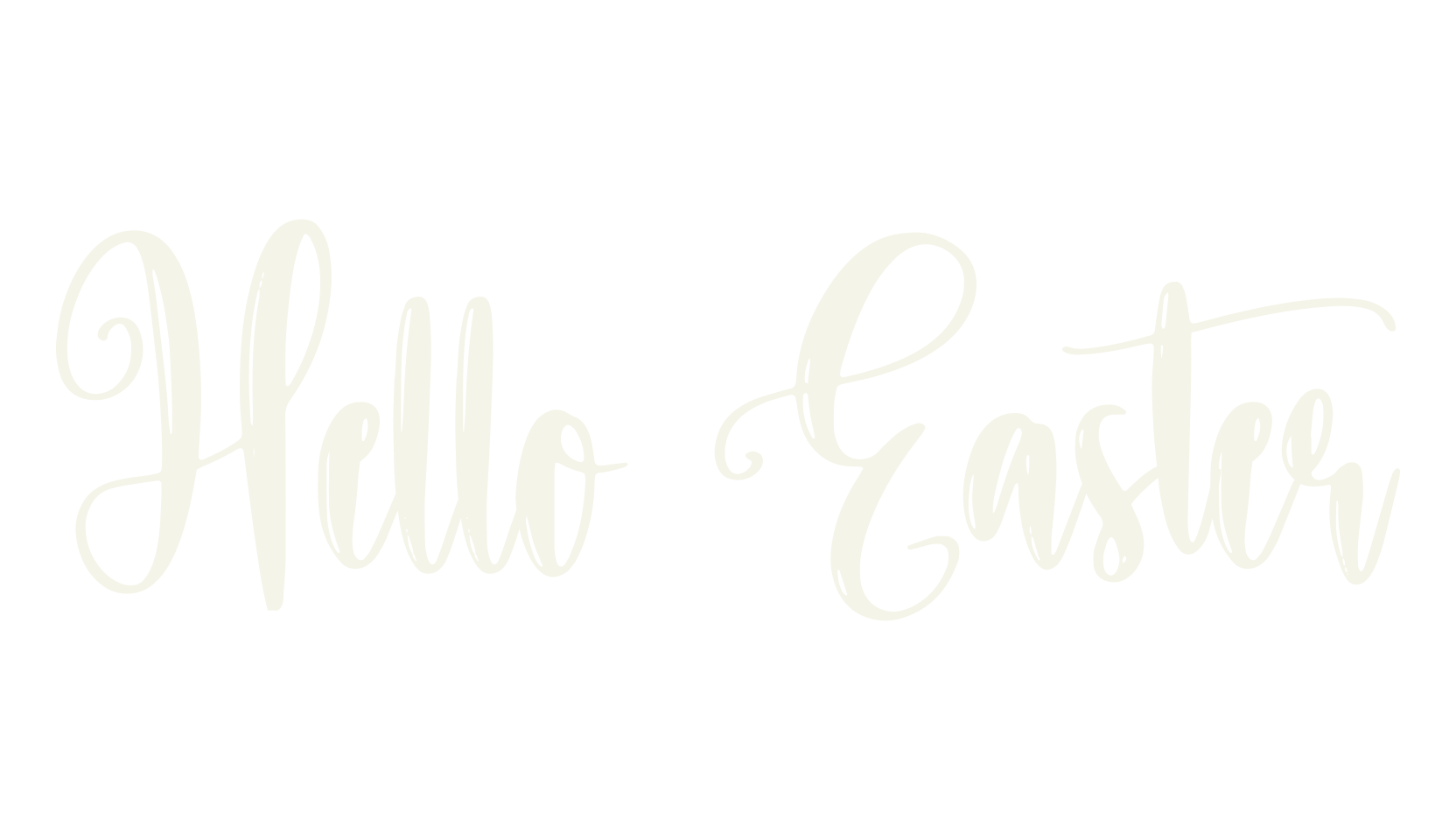 Hello Easter, calligraphy font preview