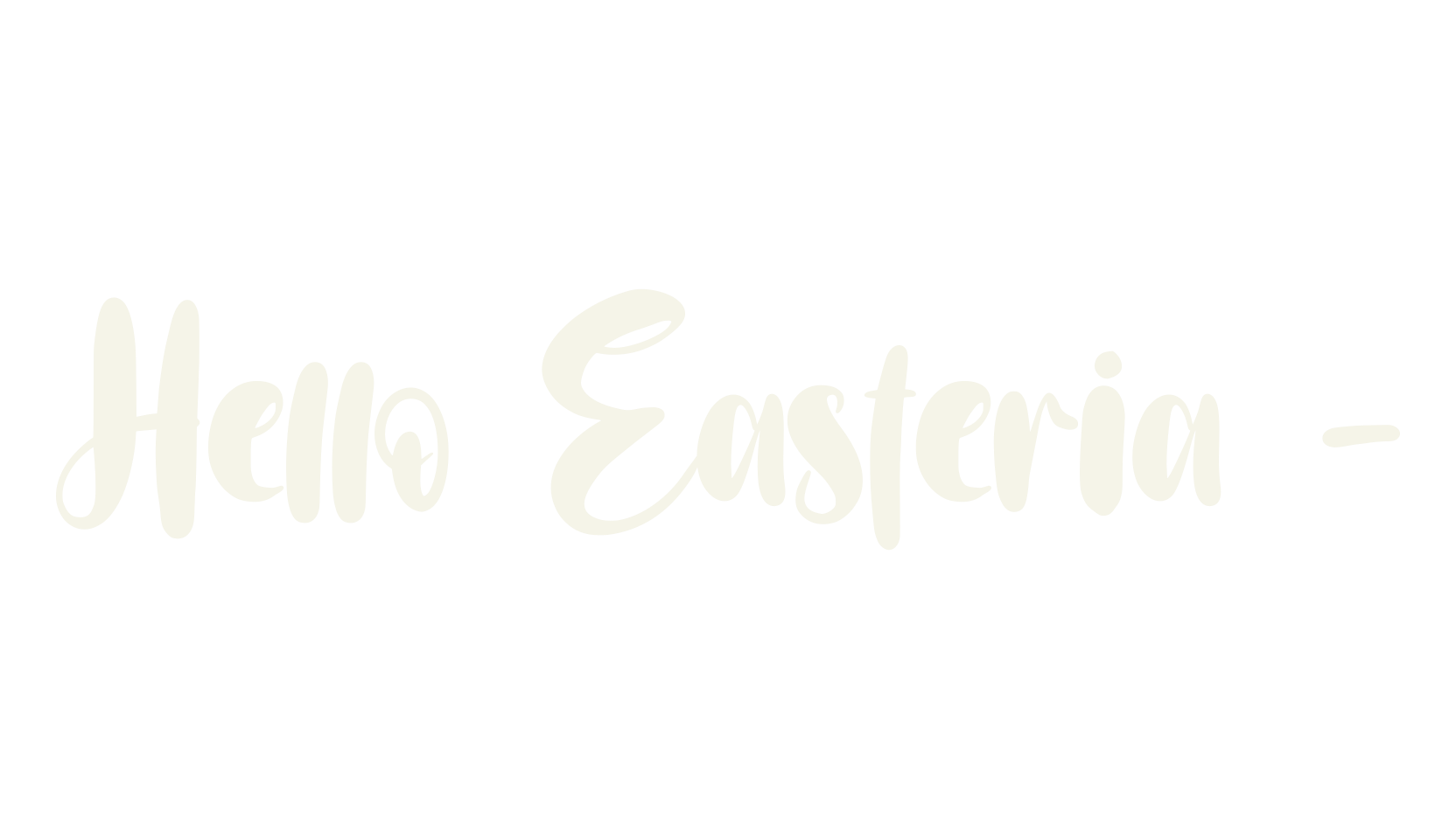 Hello Easteria -, girly font preview