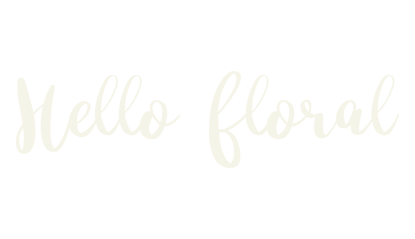 Hello floral, tattoo font preview