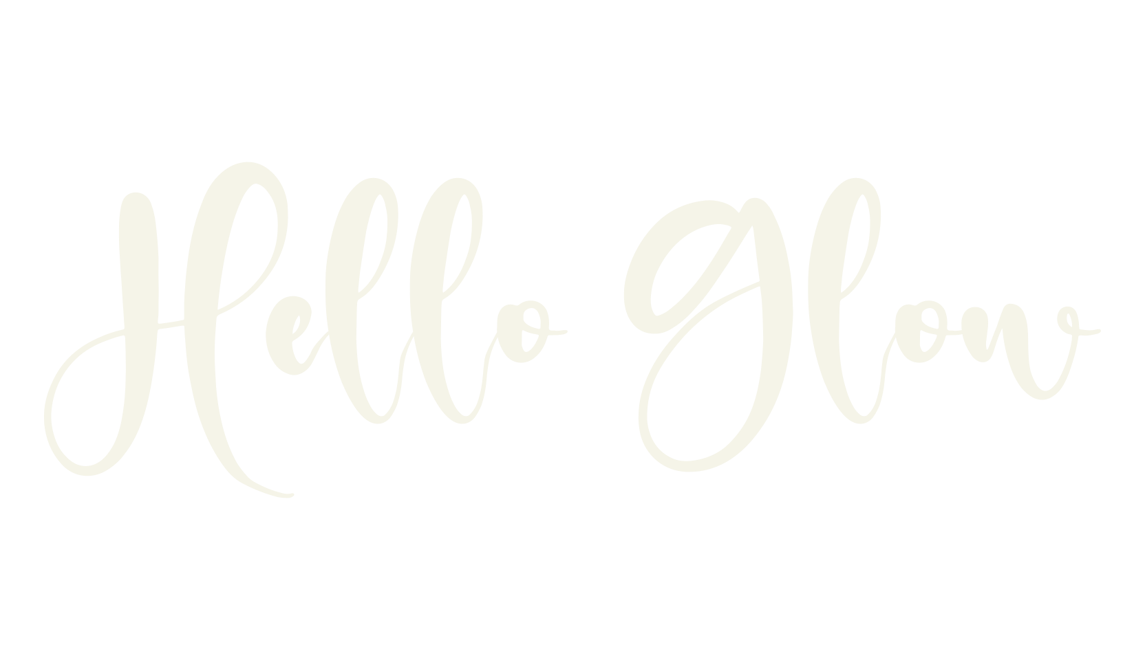 Hello Glow, script font preview