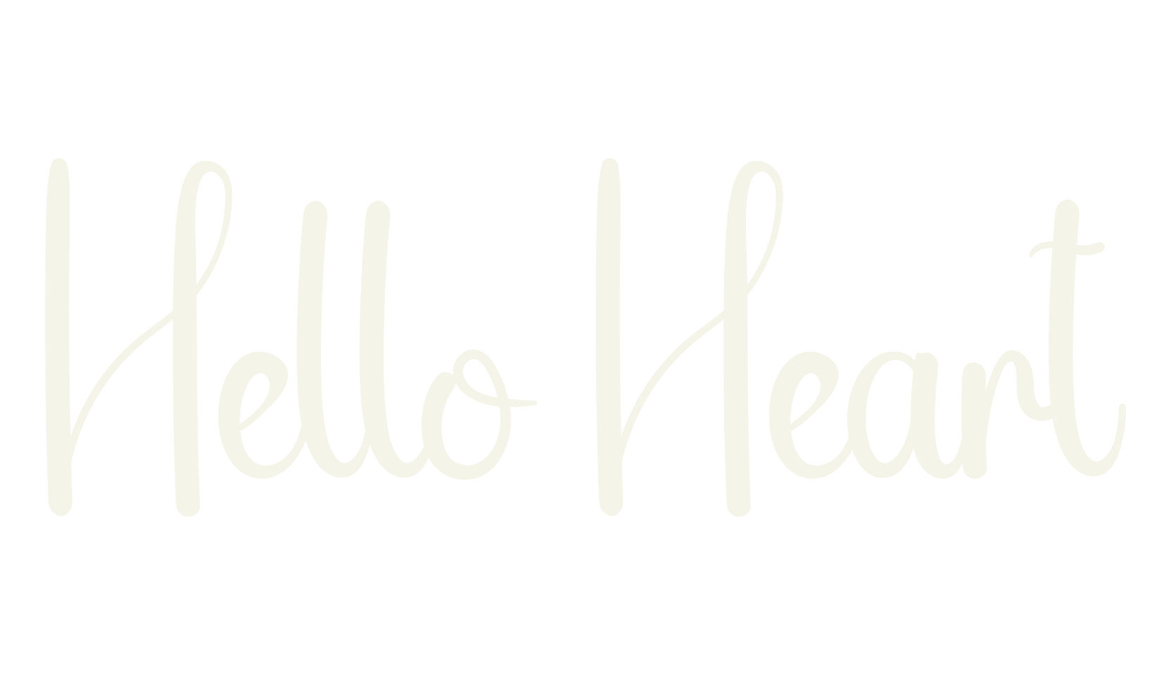 Hello Heart, calligraphy font preview