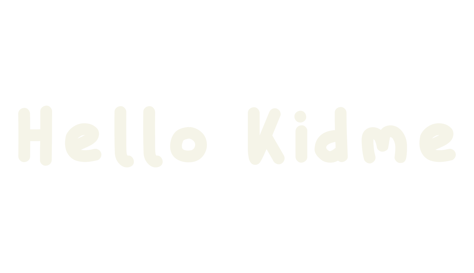 Hello Kidme, children font preview