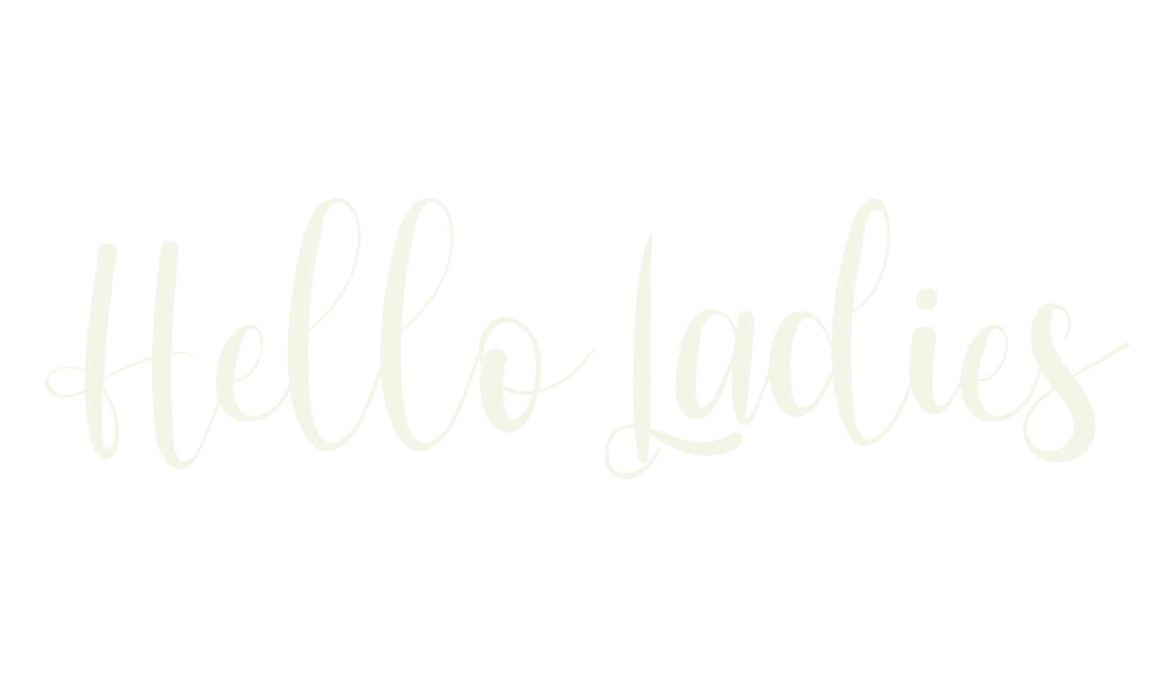 Hello Ladies, calligraphy font preview