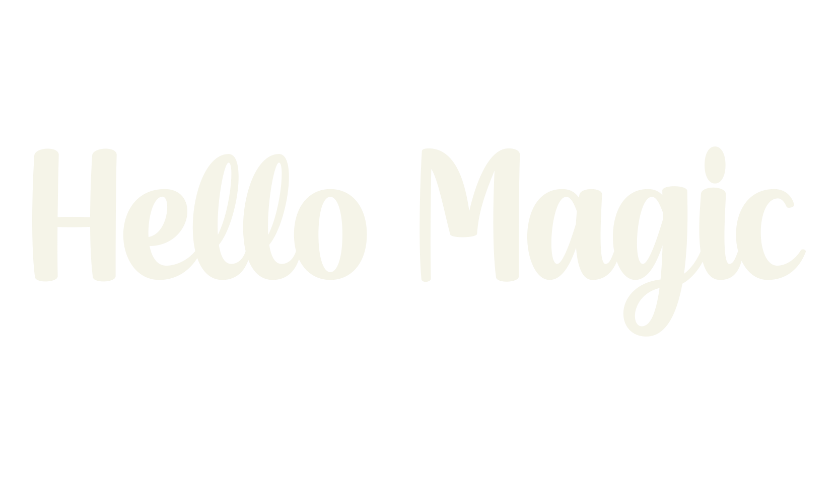 Hello Magic, design font preview
