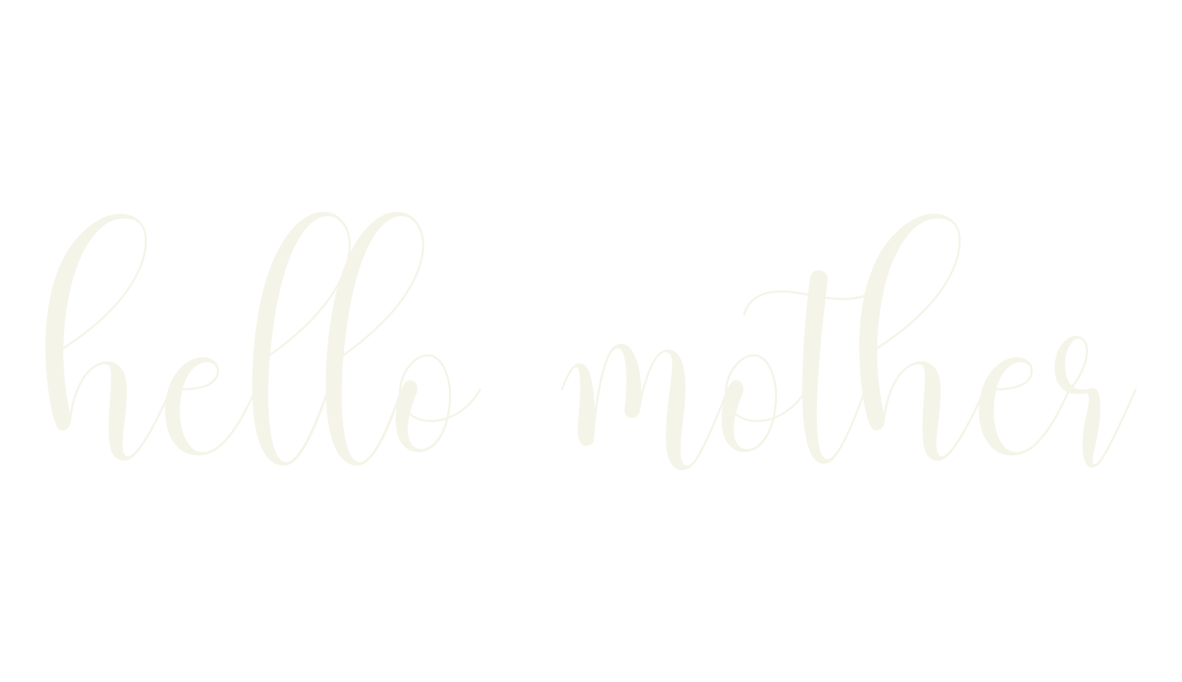 hello mother, love font preview