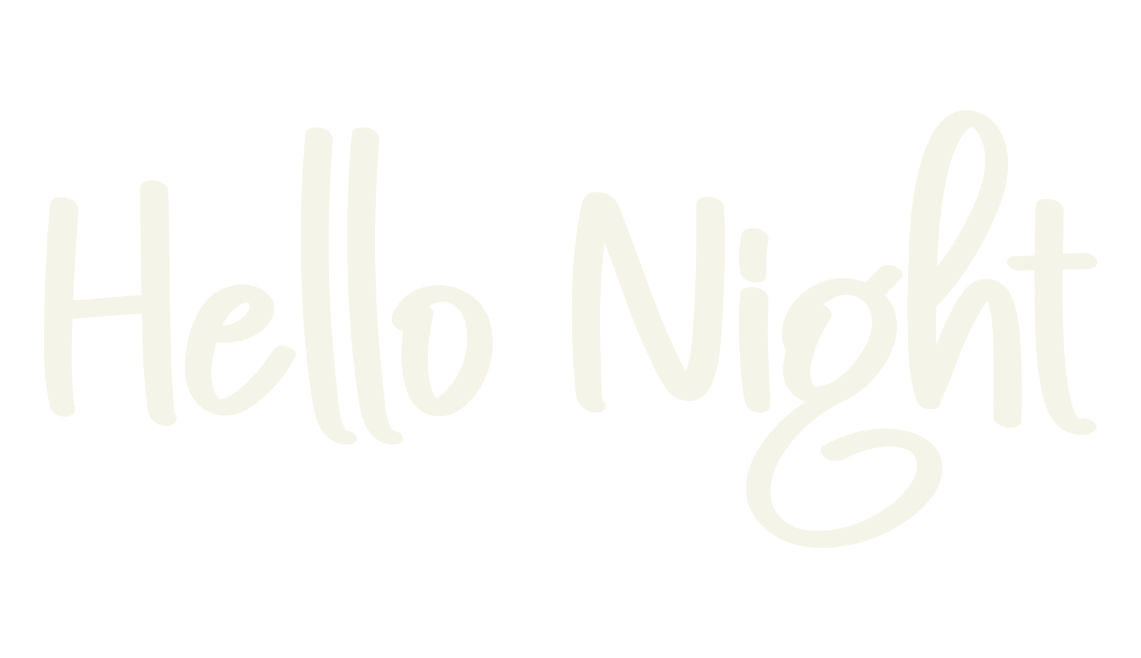 Hello Night, script font preview