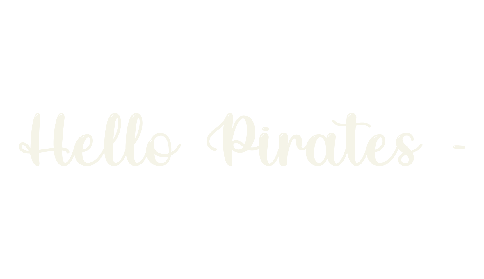 Hello Pirates -, fashion sign font preview