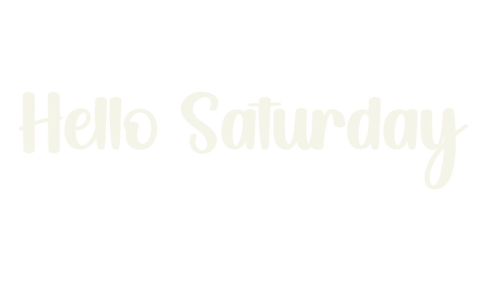 Hello Saturday, fashion script font preview
