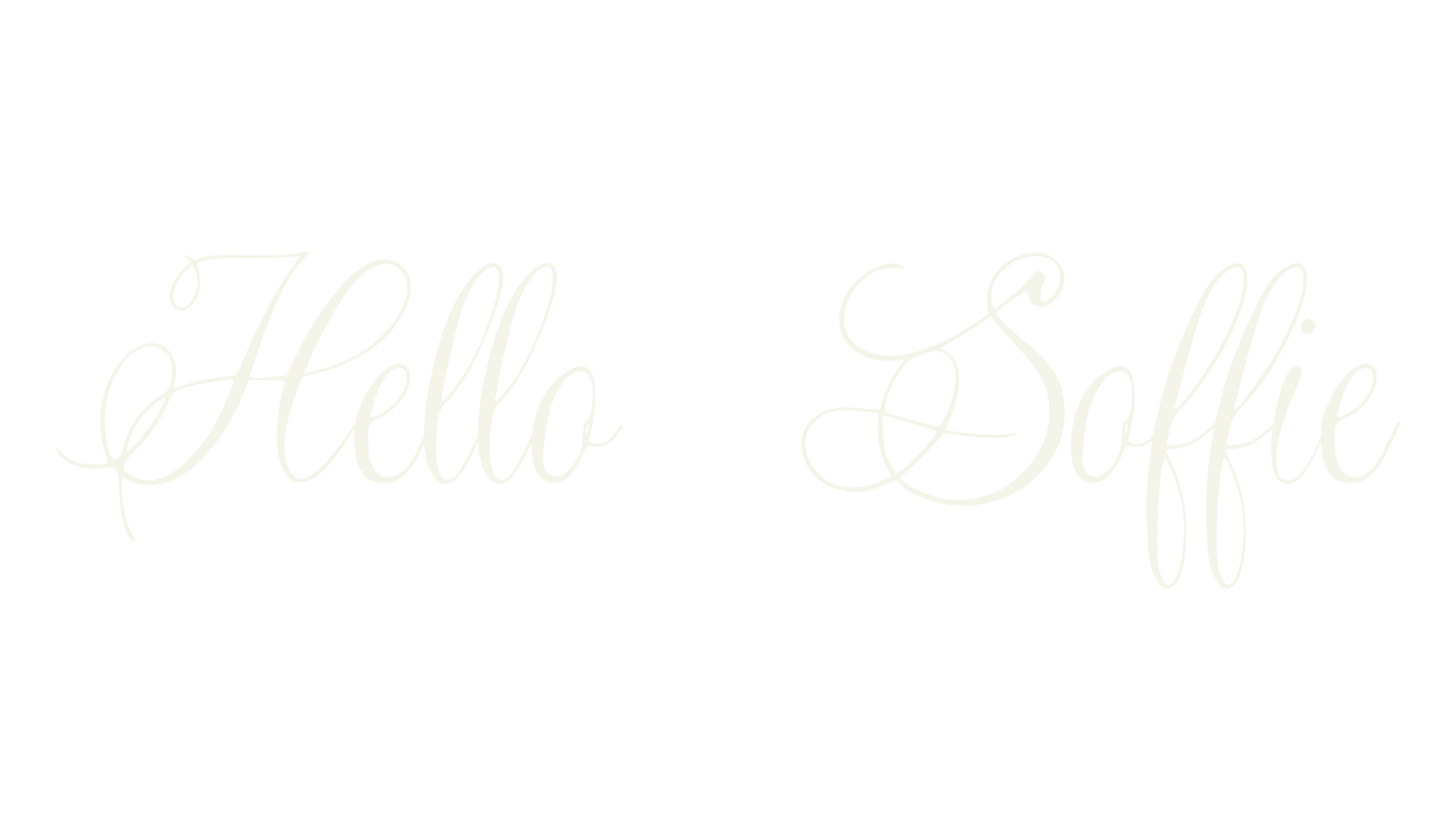 Hello Soffie, fancy font preview