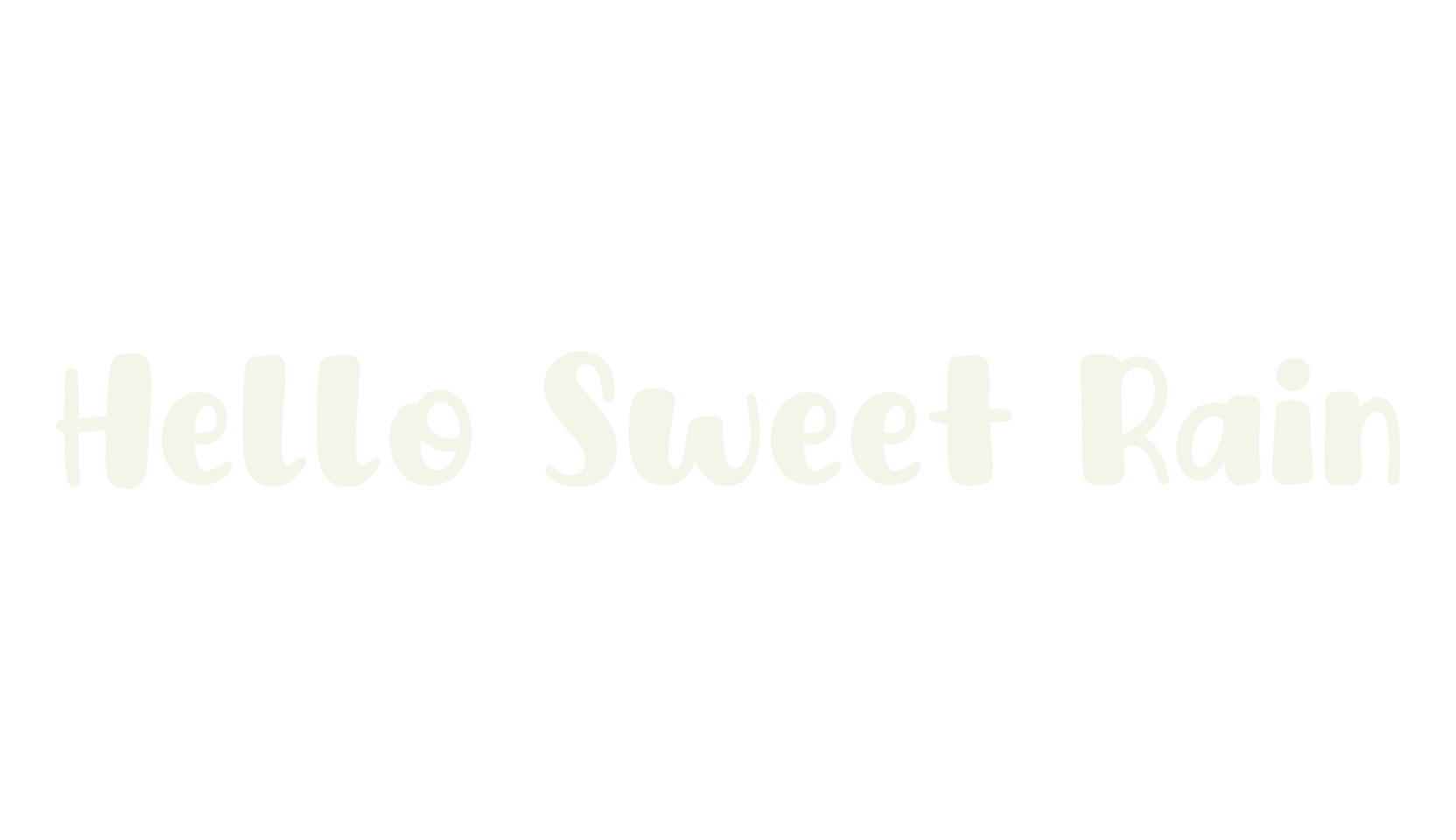 Hello Sweet Rain, display market font preview