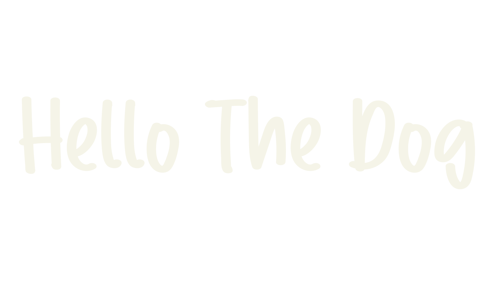 Hello The Dog, funky font preview