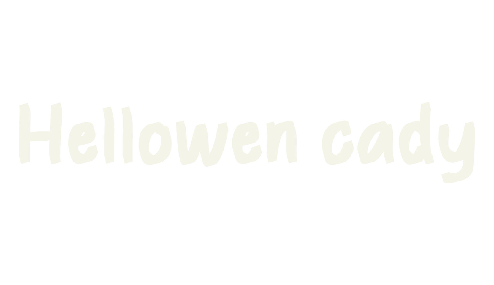 Hellowen cady, banner font preview