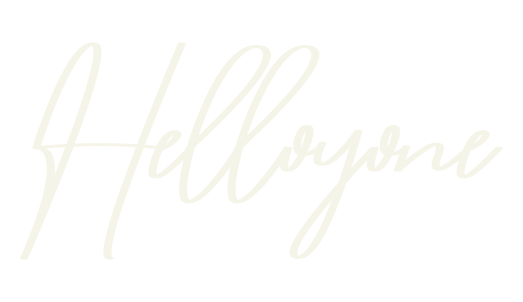 Helloyone, cursive font preview