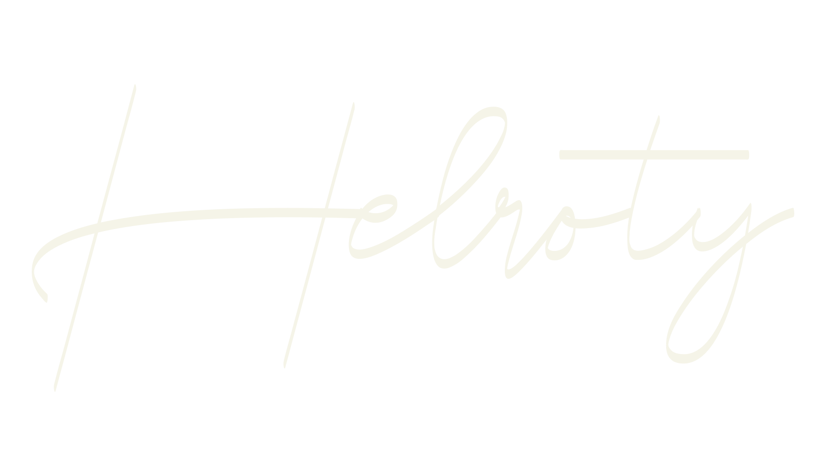 Helroty, cursive font preview