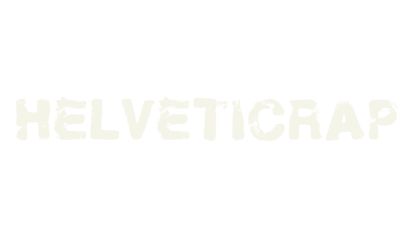 Helveticrap, poop font preview