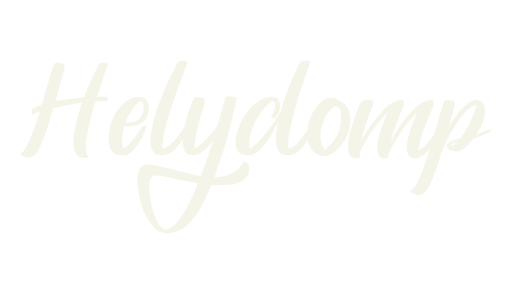 Helydomp, cursive font preview