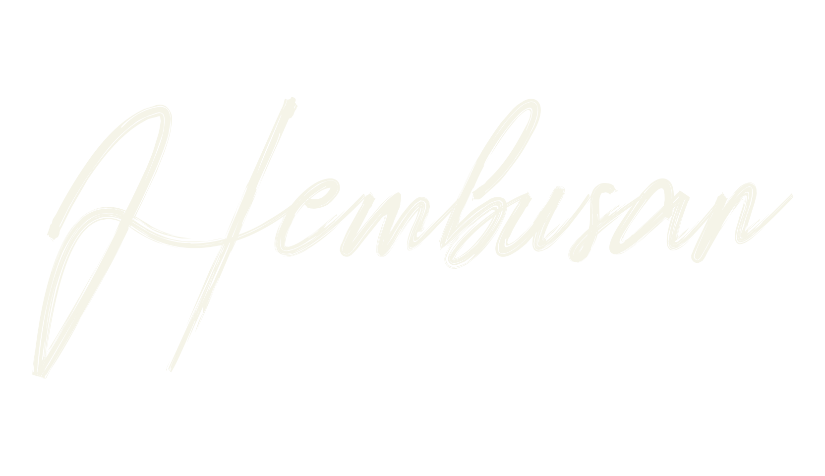Hembusan, signature font preview