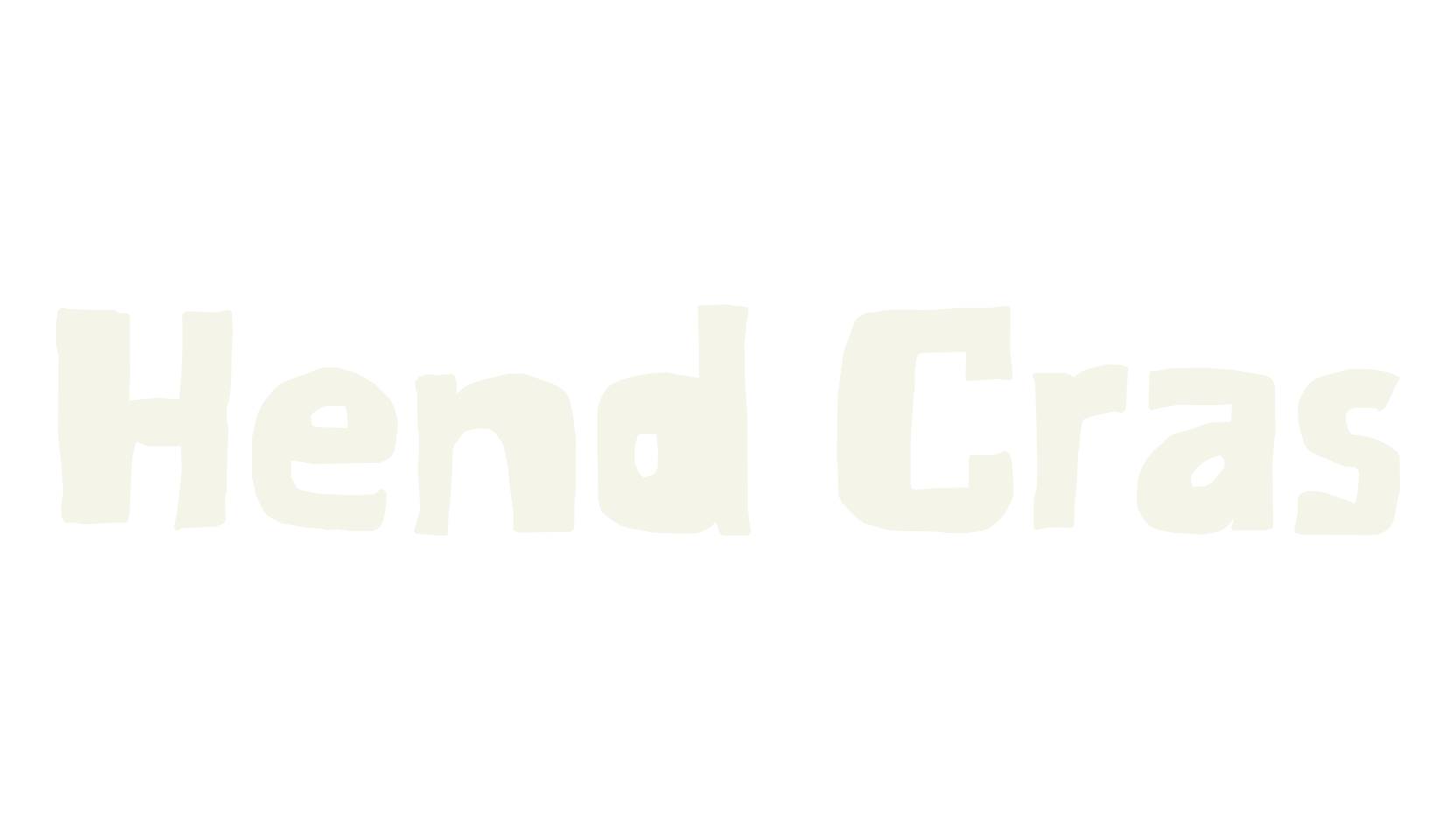 Hend Cras, cartoon font preview