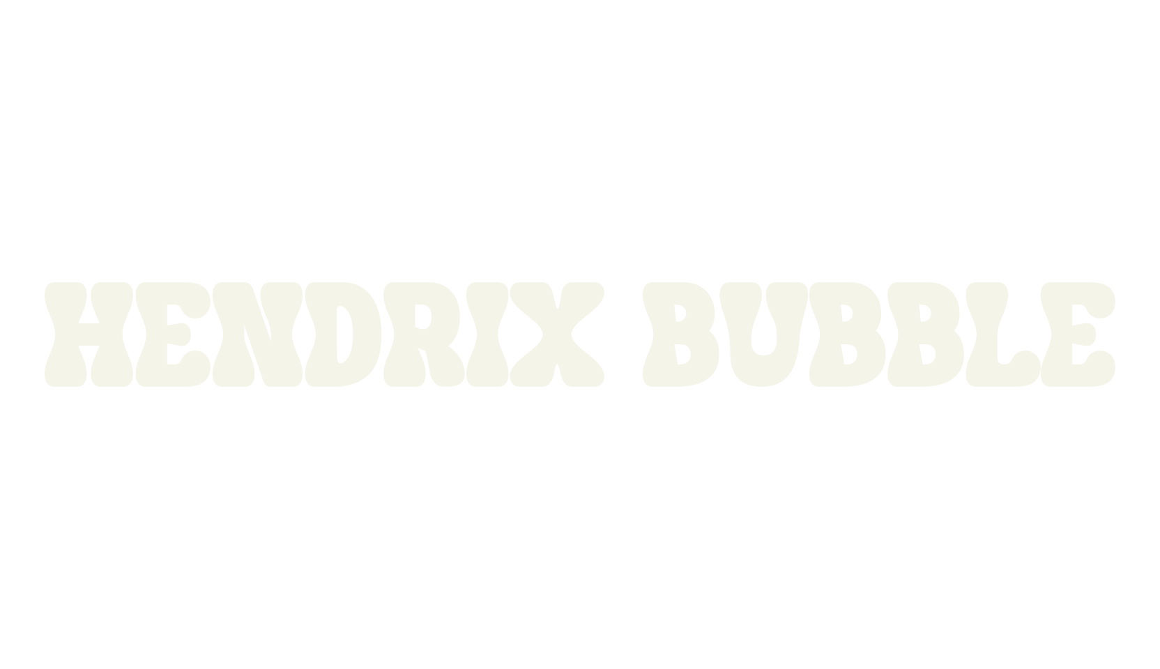 HENDRIX BUBBLE, serif font preview
