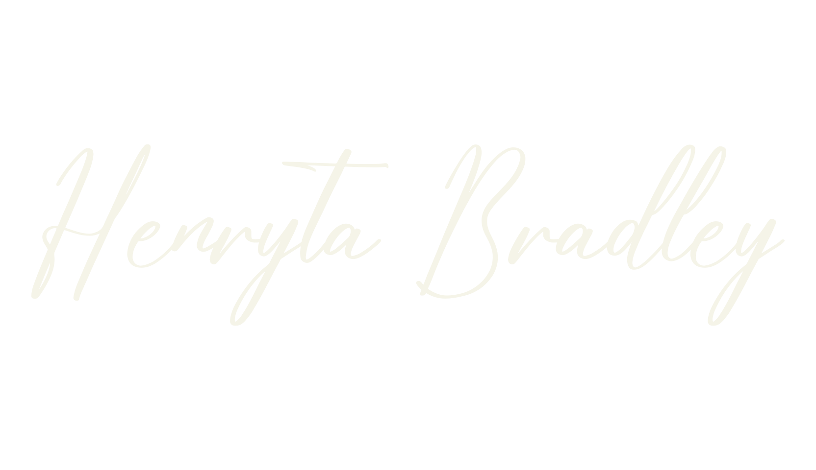 Henryta Bradley, script font preview