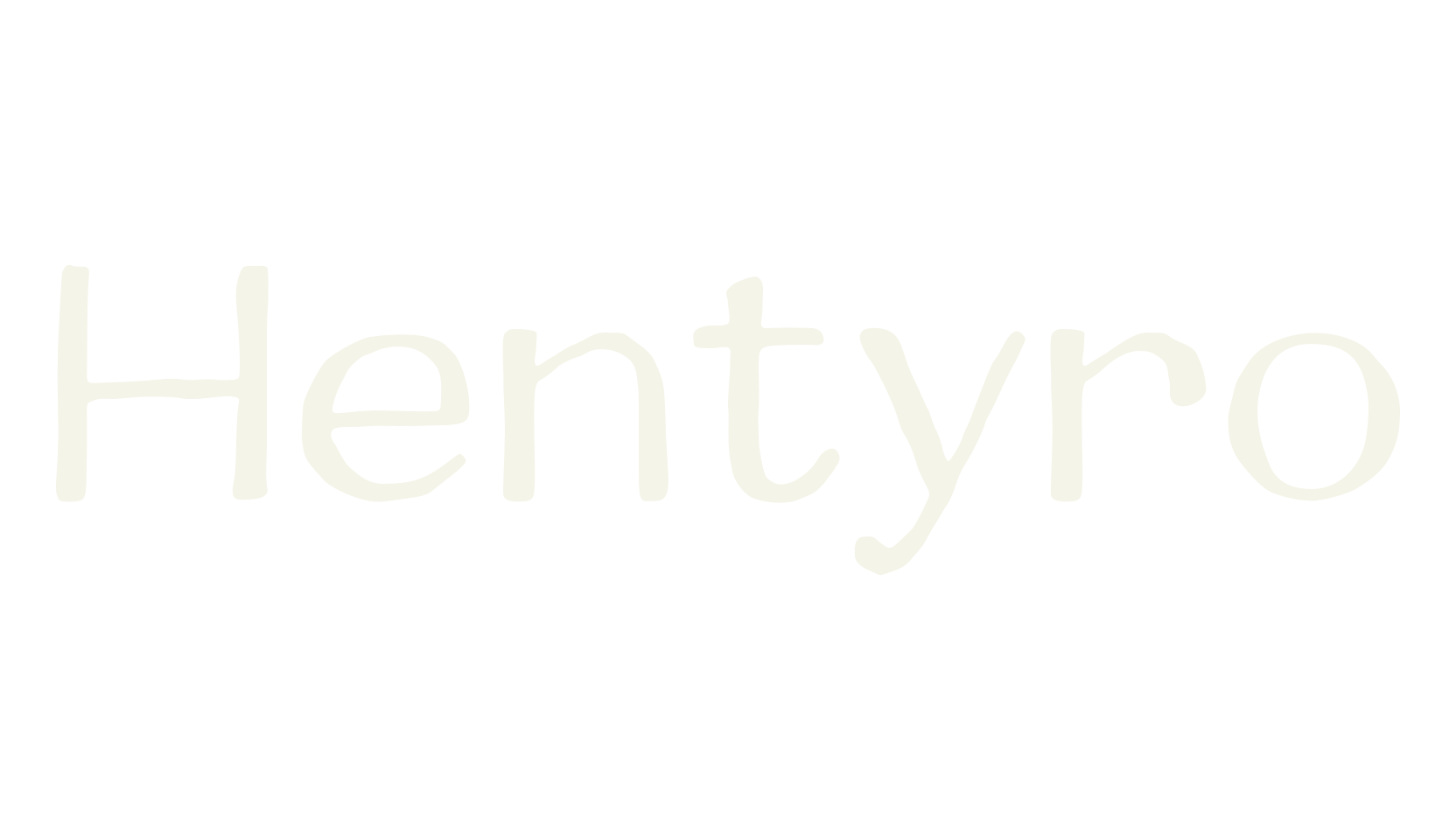 Hentyro, hand drawn font preview