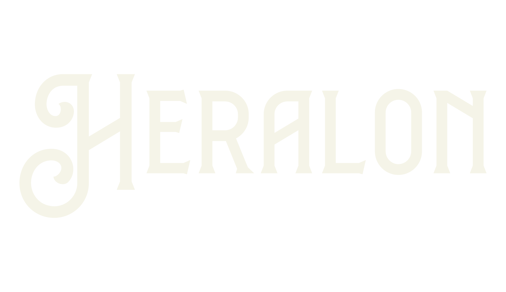Heralon, halloween font preview