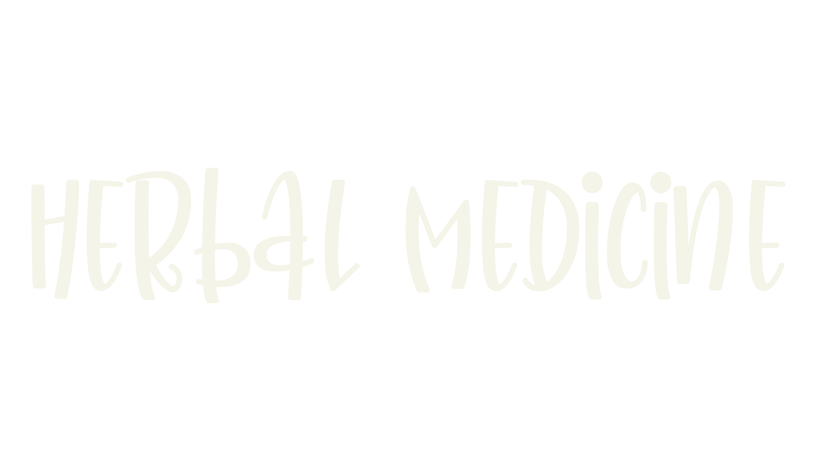 Herbal Medicine, quirky font preview